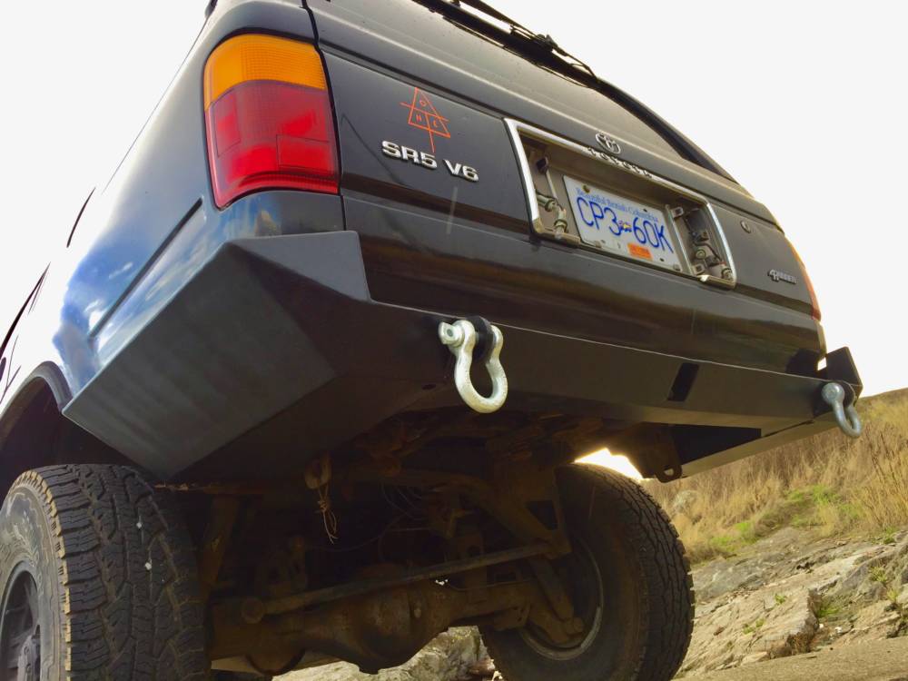 2nd Gen 4Runner High Clearance Rear Plate Bumper Kit 14