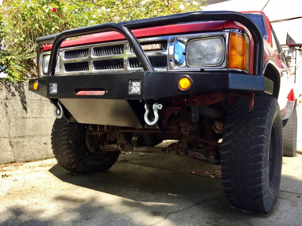 1st Gen 4Runner/ 2nd Gen Pickup High Clearance Front Bumper Kit 5